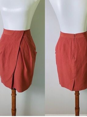 {Anthro} FEI Washi Skirt Terra Cotta
